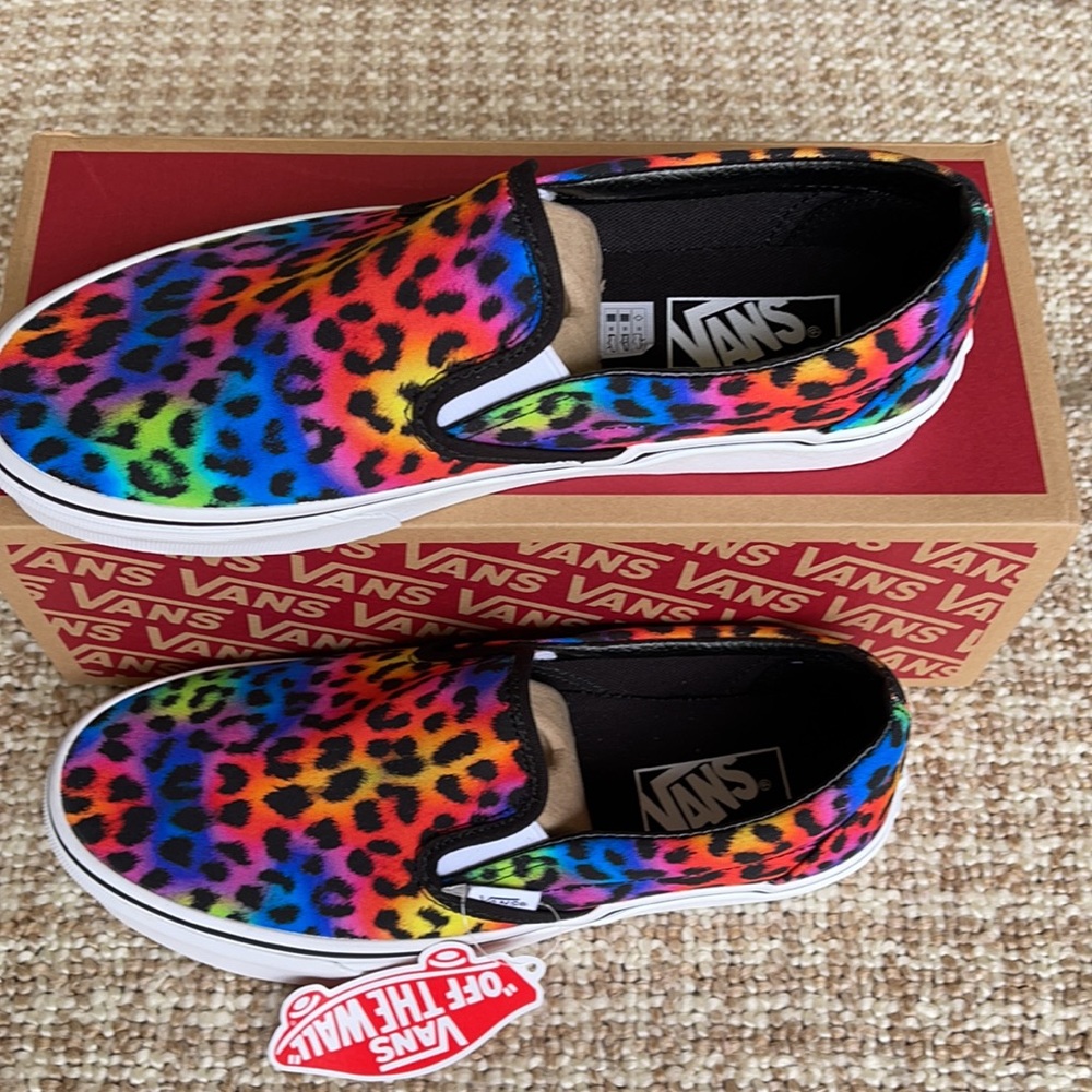 Vans Classic Slip On Rainbow/spot/leopard WMNS - Picture 8 of 16